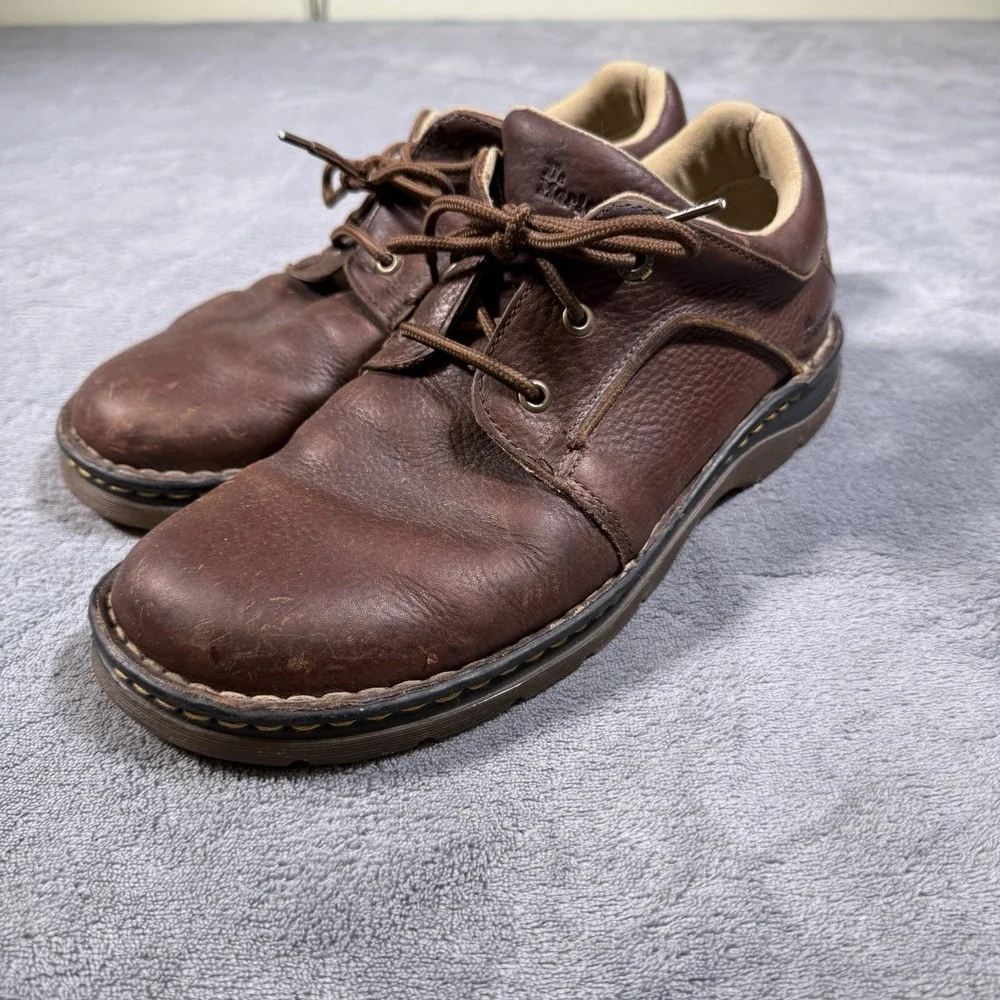 Dr. Martens 11194 Men's 11M Brown Leather Oxford Lace-Up Shoes 3-Eyelet